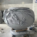 Customized stone fish tank flowerpot